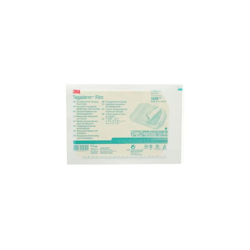 Pansement film transparent 3M Tegaderm 1628 15cm x 20cm - Boîte de 10