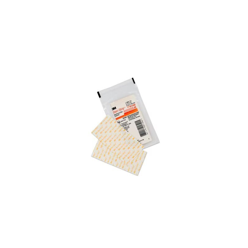 Steri-Strip Orange 3M avec support reanforcé 100mm x 6mm pochette de 10 sutures 