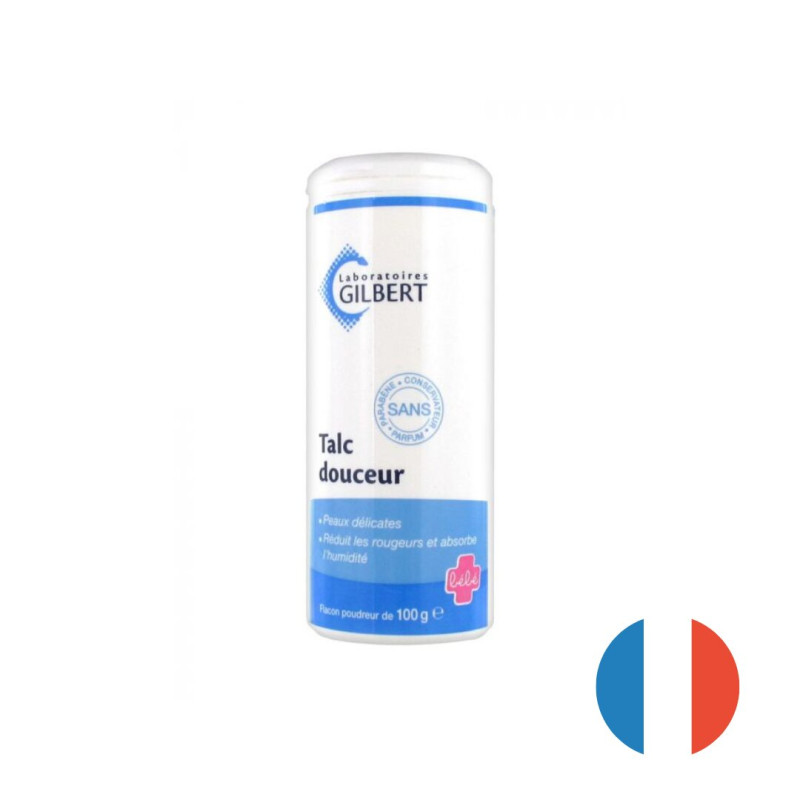 Talc douceur Gilbert 100g