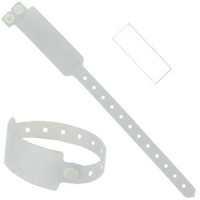 Transparent identification bracelet for adults - Box of 100