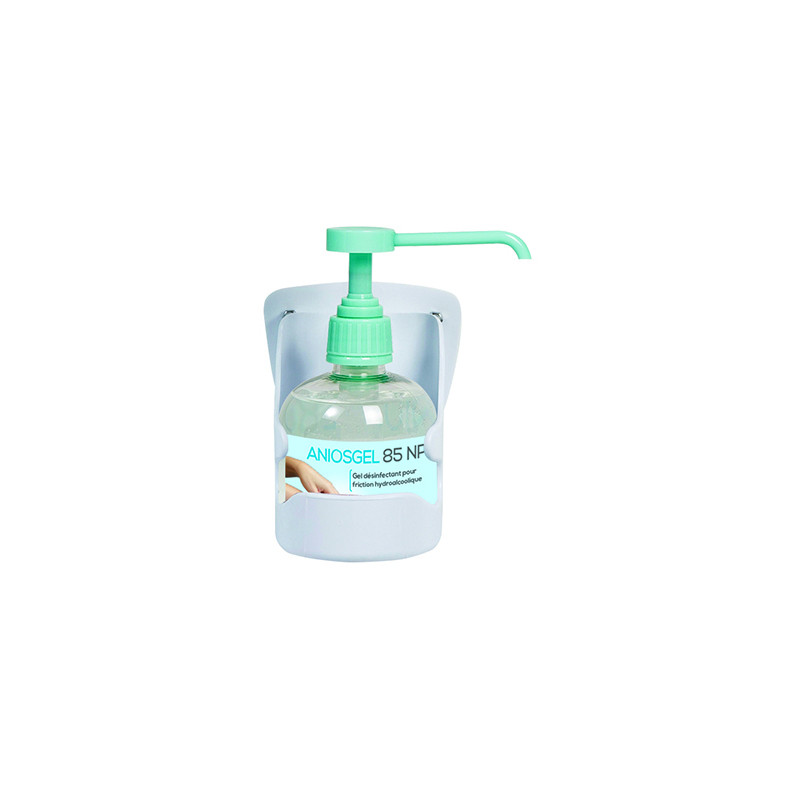 Support distributeur mural pour flacon pompe de 300ml