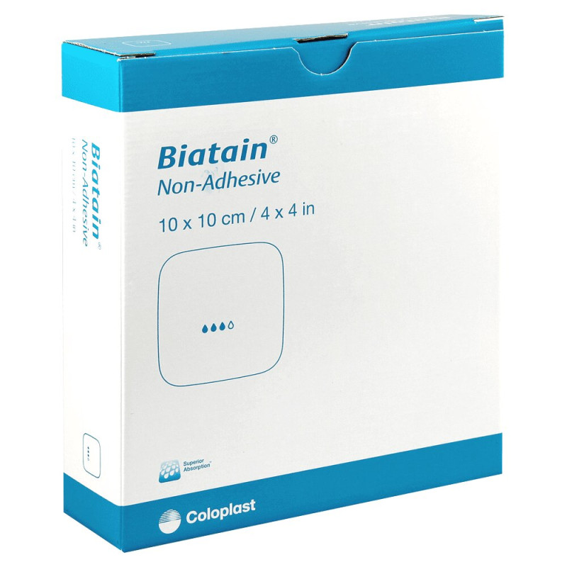 BIATAIN Non-Adhesive Hydrocellular Dressing 10cm x 20cm - Box of 10