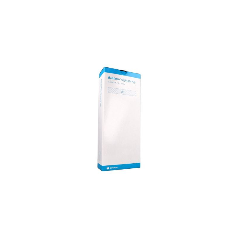 BIATAIN Alginate mèche Pansement ultra-absorbant 44cm x 3cm - Boîte de 10