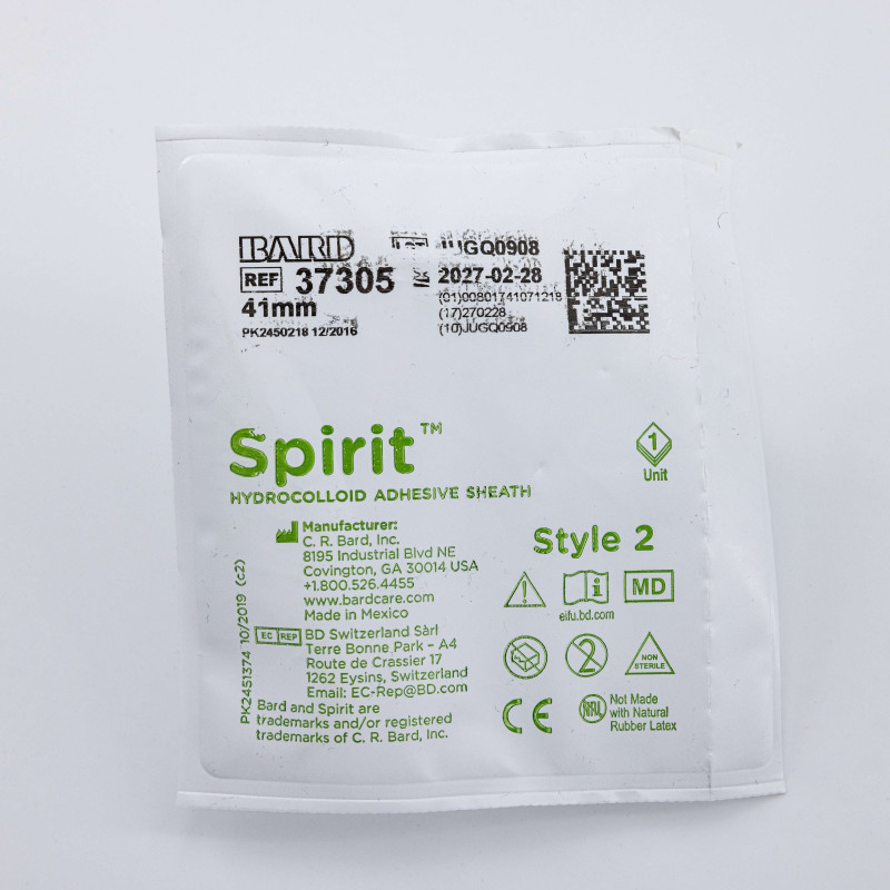 Spirit 2 BD penis sheath with hydrocolloid adhesive 25mm - Box of 30