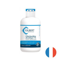 Chlorhexidine alcoolique incolore 2% Gilbert flacon de 250ml