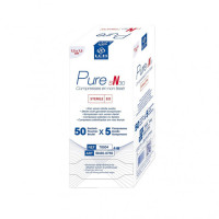 Compress Pure N30 sterile non-woven 4 ply, 30g/m² 7.5cm x 7.5cm - Box of 50x5