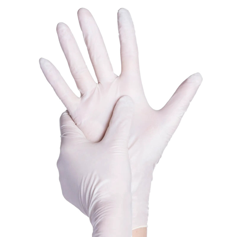 Disposable Latex Glove BASIC-TOUCH powder-free non-sterile size L - Box of 100