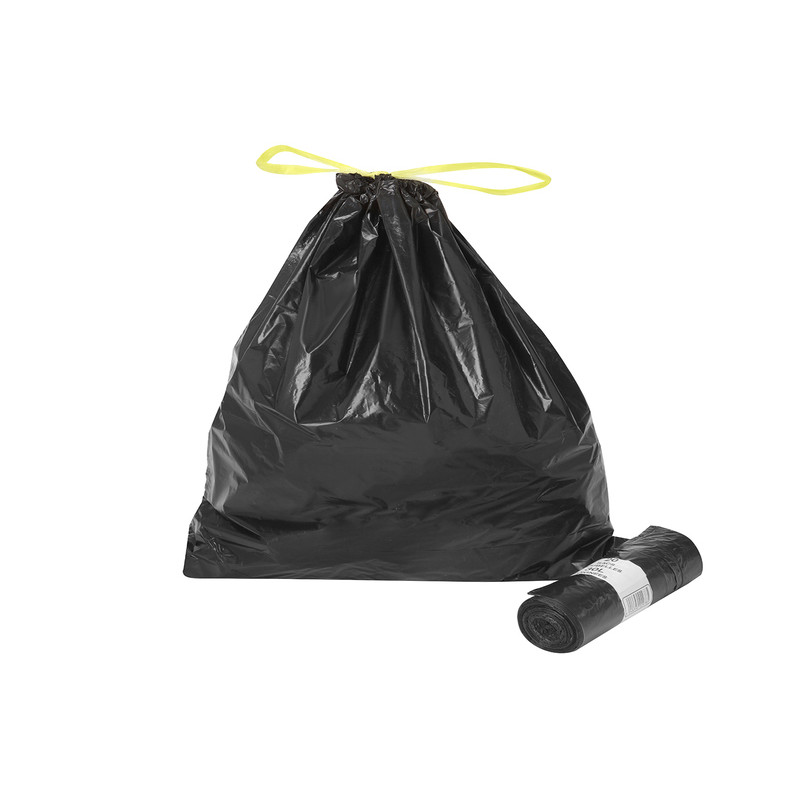 Sac poubelle 30 litres 25µ - rouleau de 20 sacs noir - Vendu par 25 rouleaux