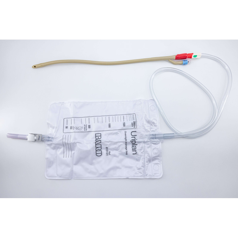 Système clos longue durée Sonde hydrophile Biocath + Poche B2000 2L 18CH - Boîte de 10