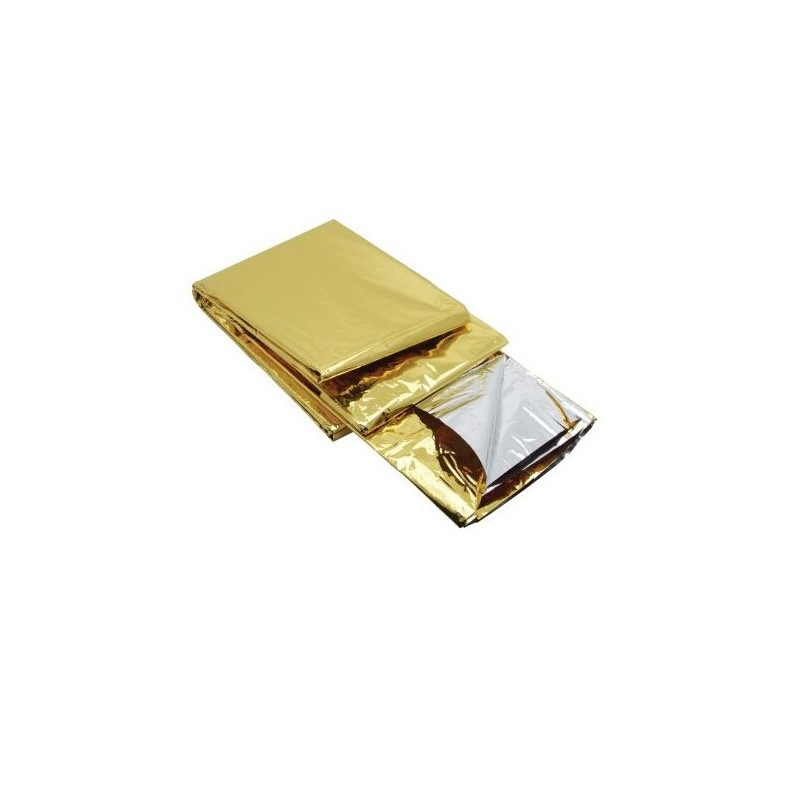 Double-sided silver and gold survival blanket 160cm x 210cm