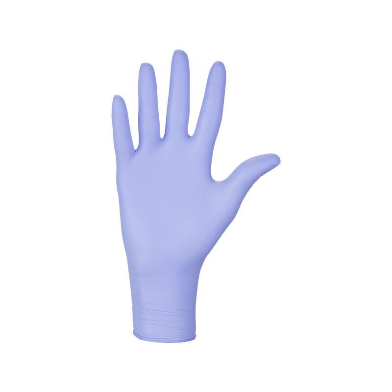 Nitrile powder-free disposable glove non-sterile Purple Intco L - Box of 100