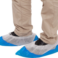 Disposable non-slip overshoes 40cm x 16cm Blue - Bag of 50