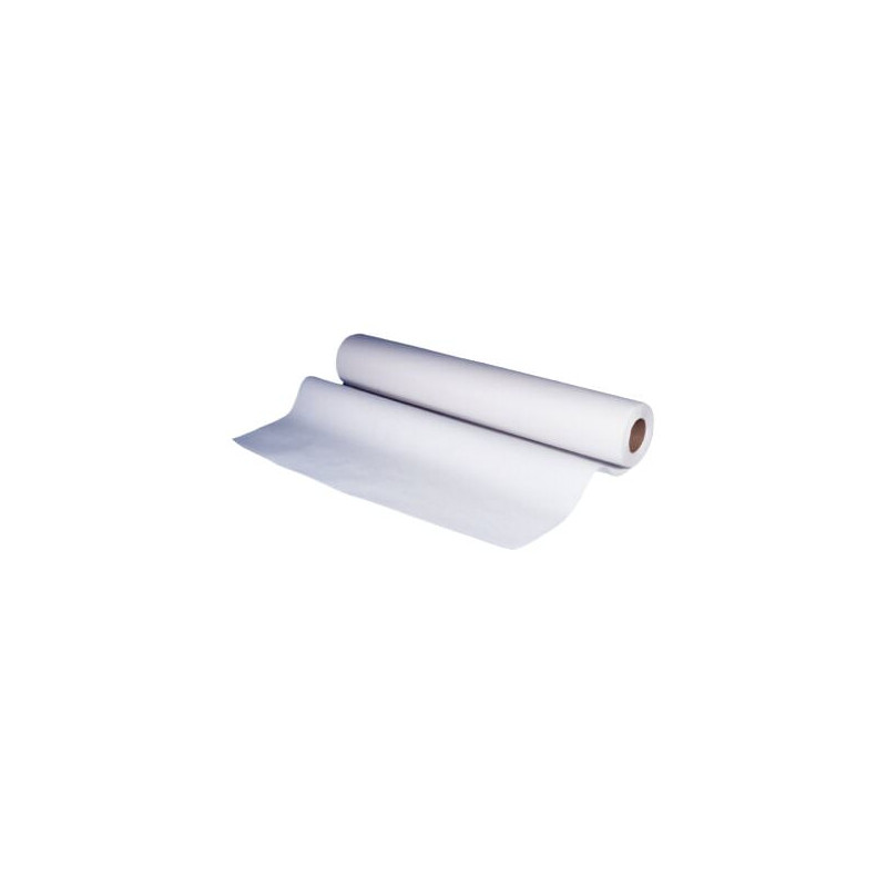 Rouleau de drap d'examen 2 plis pur ouate blanc lisse 50cm x 35cm