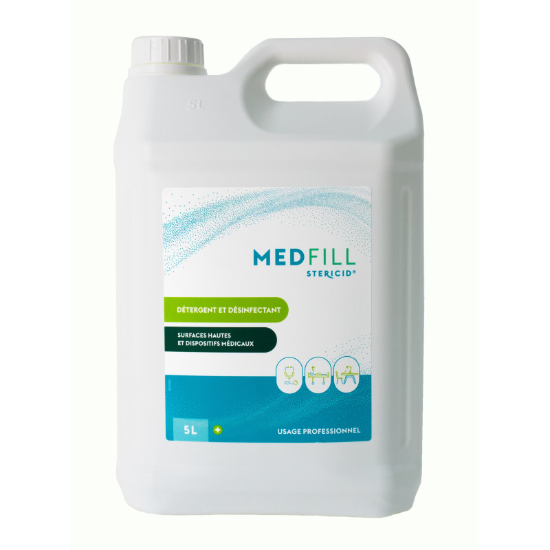 Détergent désinfectant MEDFILL Stericid - Bidon de 5 litres