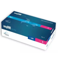 Gant nitrile non poudré Bleu easyCARE, Taille S, boîte de 100