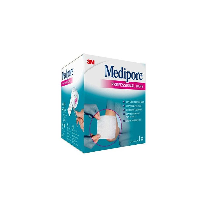 Sparadrap Multi-extensible non-tissé 3M Medipore 10cm x 10m