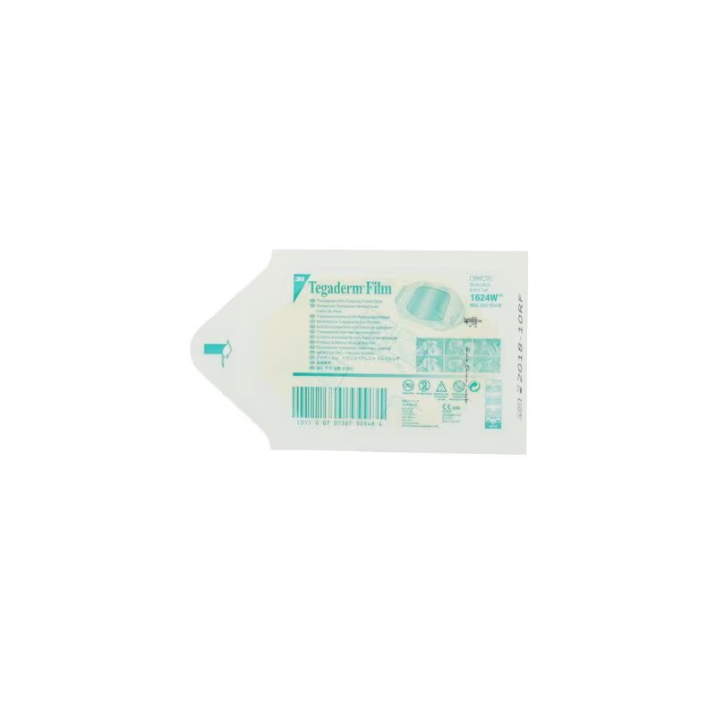 Transparent film dressing 3M Tegaderm 1624W 6cm x 7cm - Box of 100